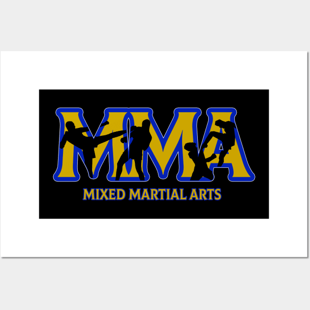 Mixed Martial Arts MMA Sports Wall Art by Vermilion Seas